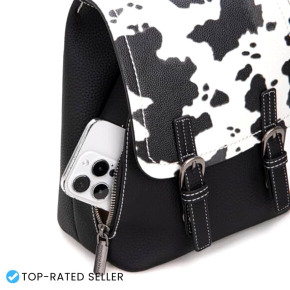 Vegan Leather Mini Backpack Convertible Shoulder Bag Chic Y2K Style Small Purse